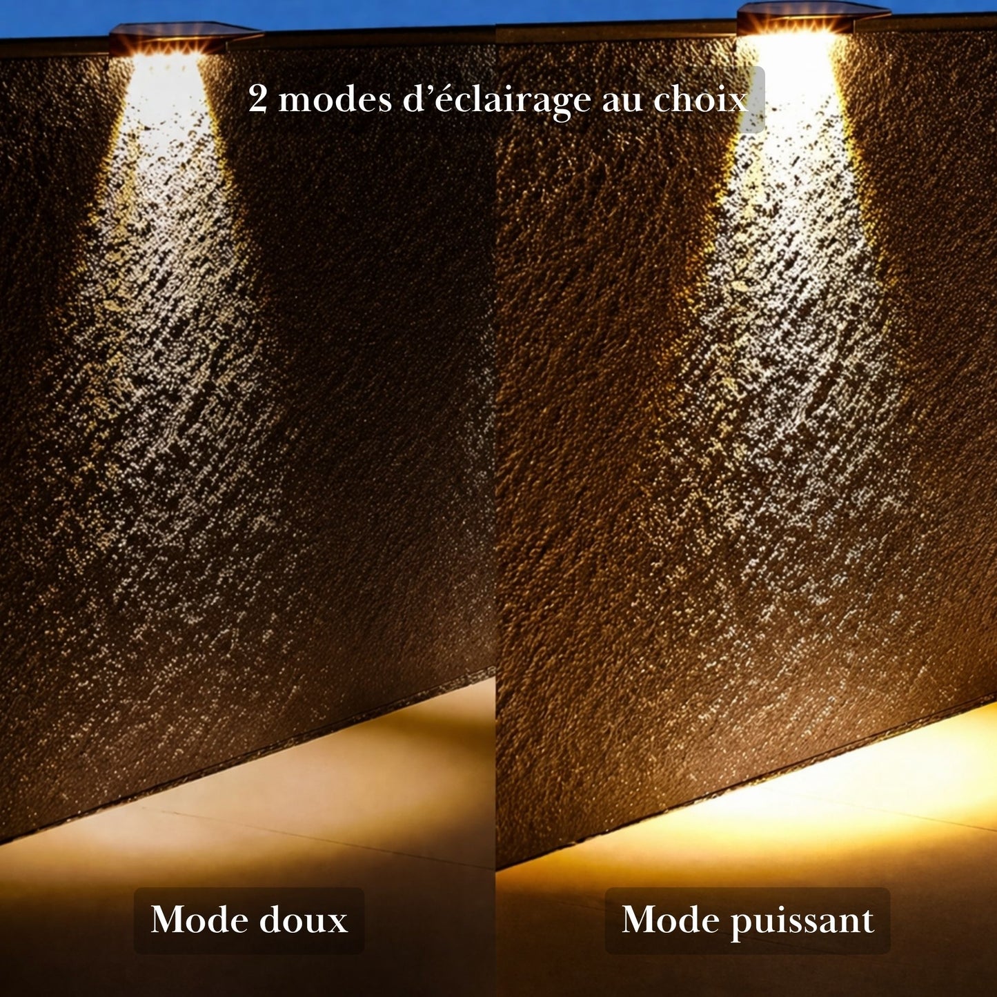 Applique murale solaire - faisceau orienté - série moderne