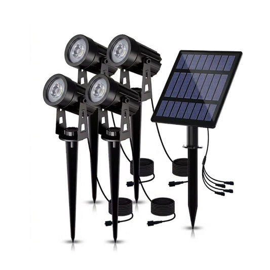 Projecteur solaire à spots multiples - éclairage d'extérieur - série sécurité