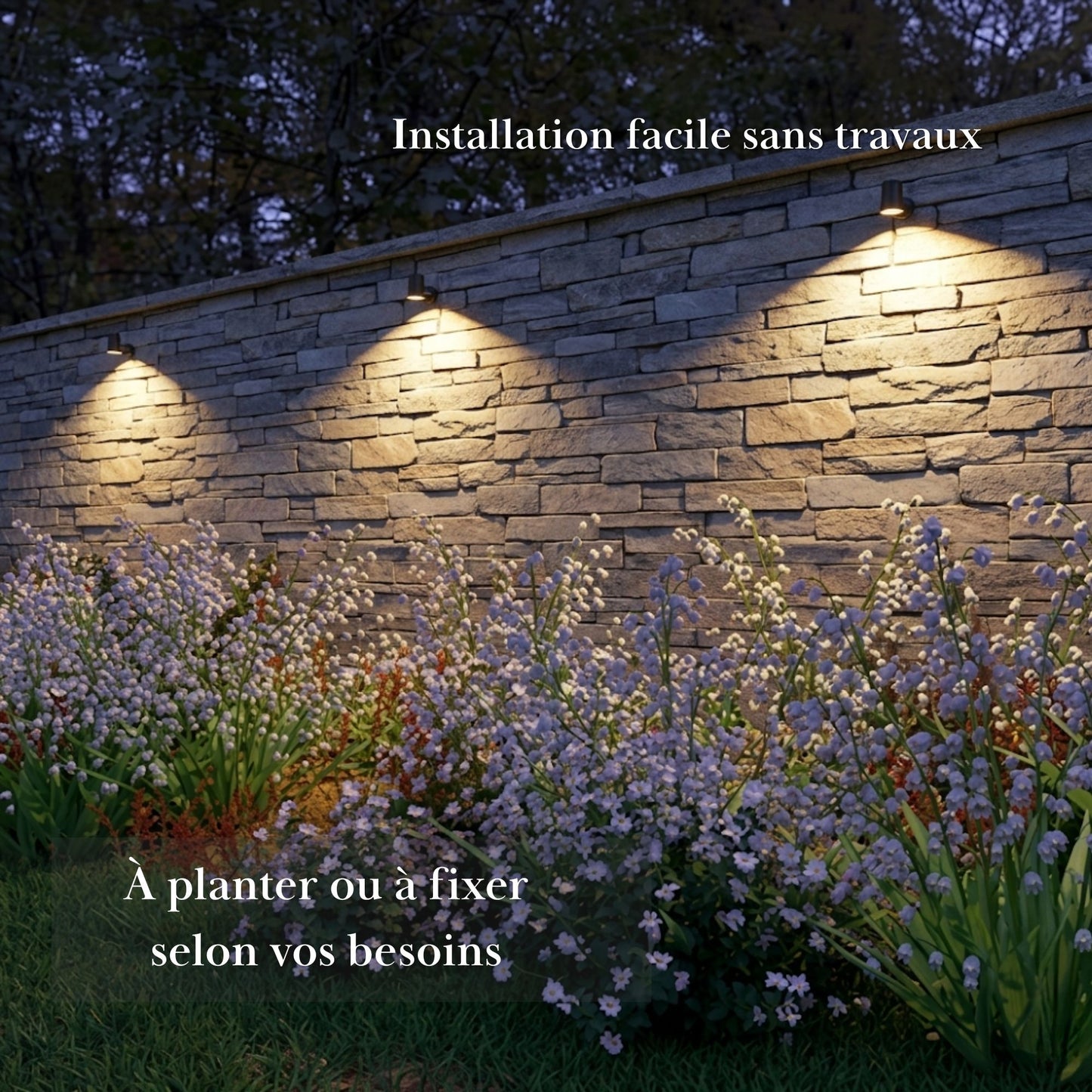 Projecteur solaire à spots multiples - éclairage d'extérieur - série sécurité
