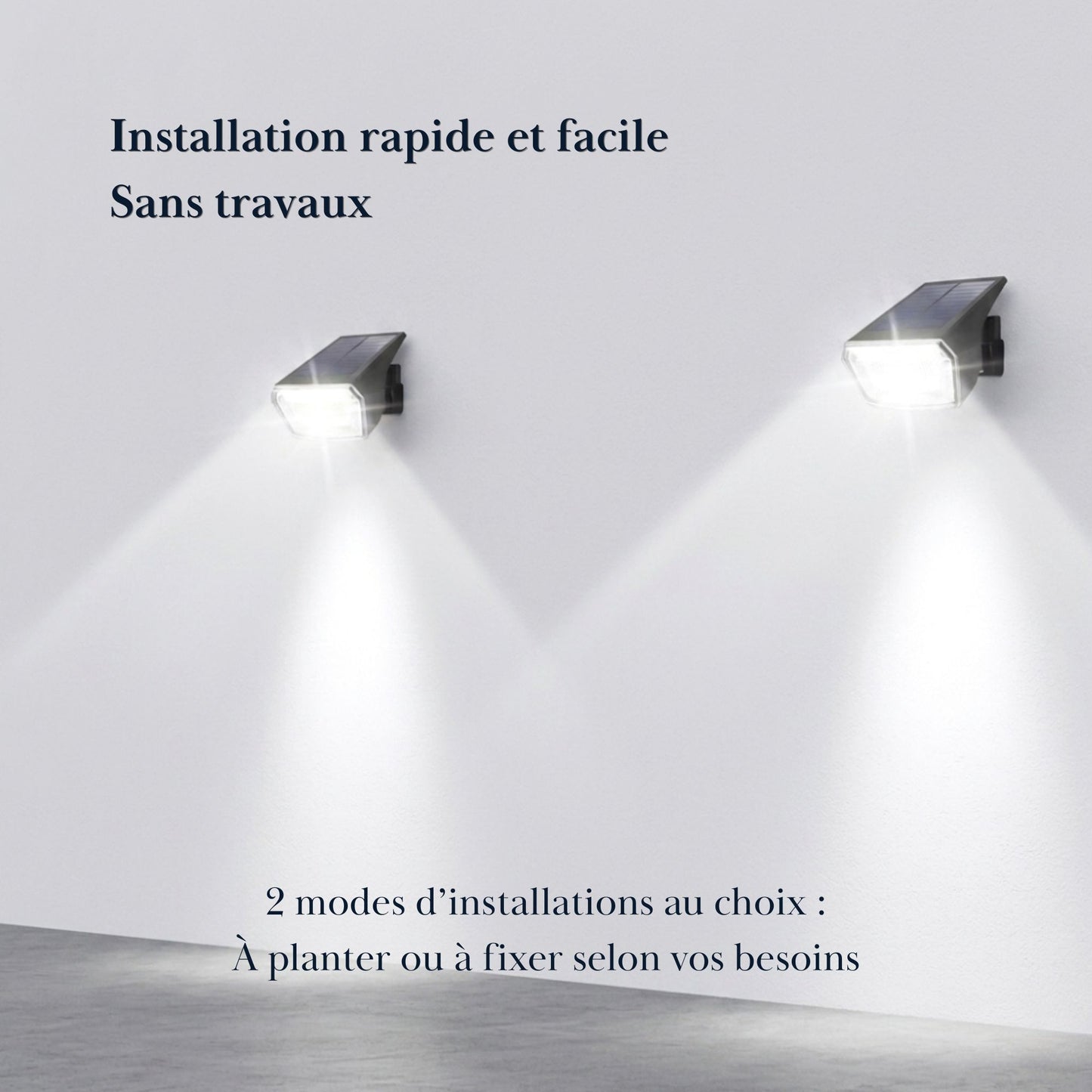 Projecteur solaire à planter - éclairage orientable - série ambiance