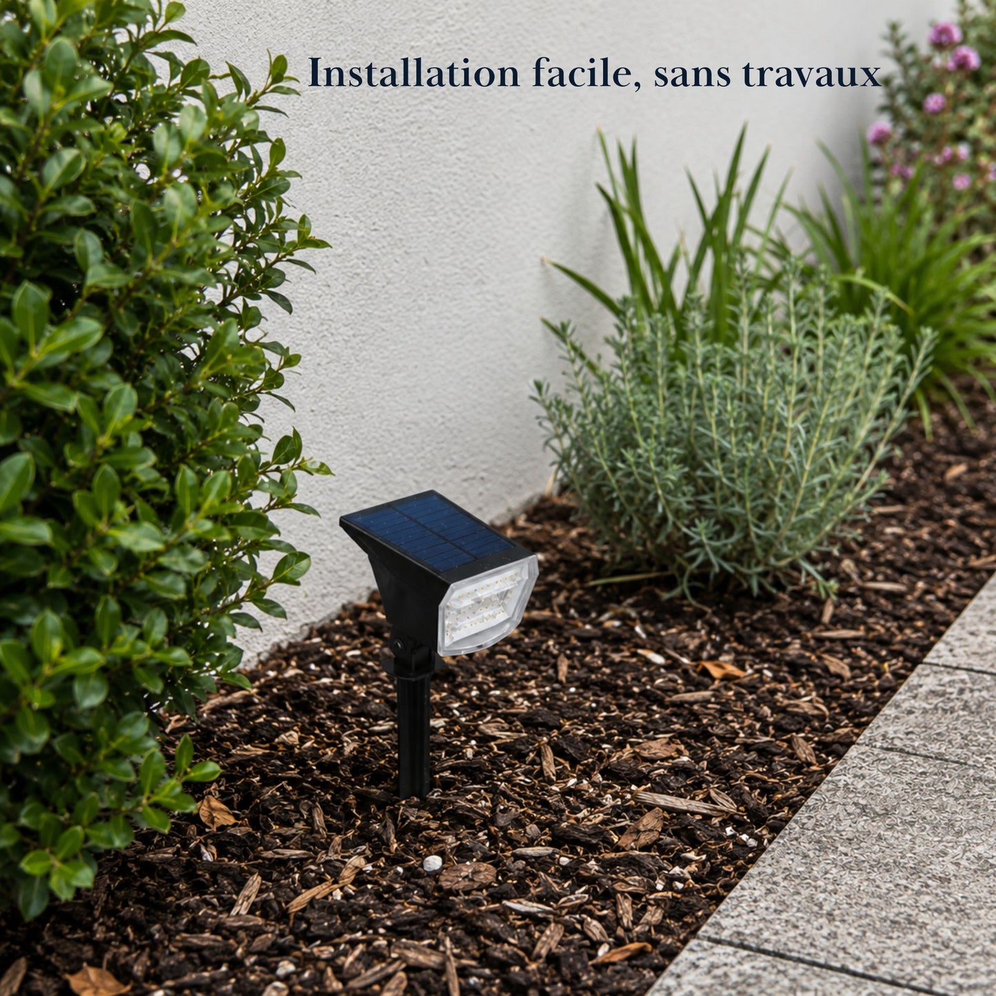 Projecteur solaire à planter - éclairage orientable - série ambiance