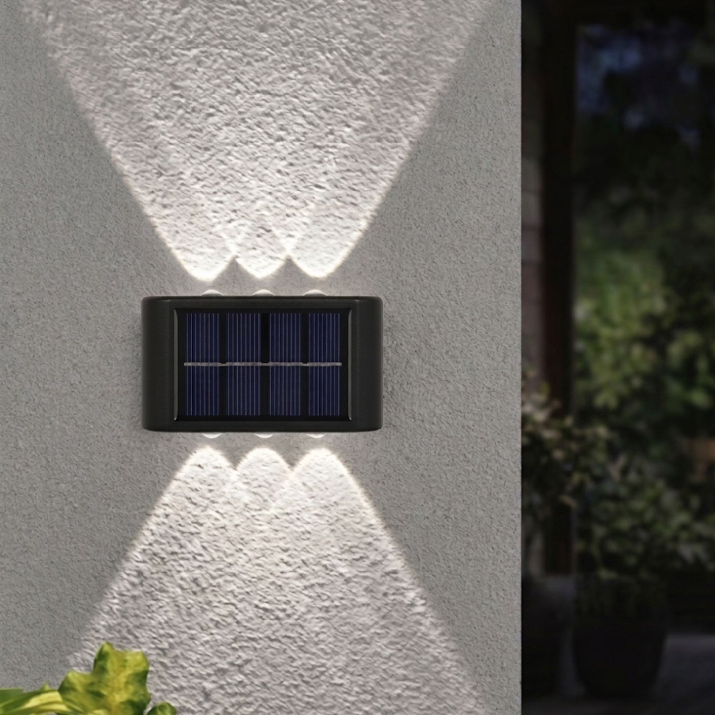 Applique murale solaire - éclairage bidirectionnel - série moderne