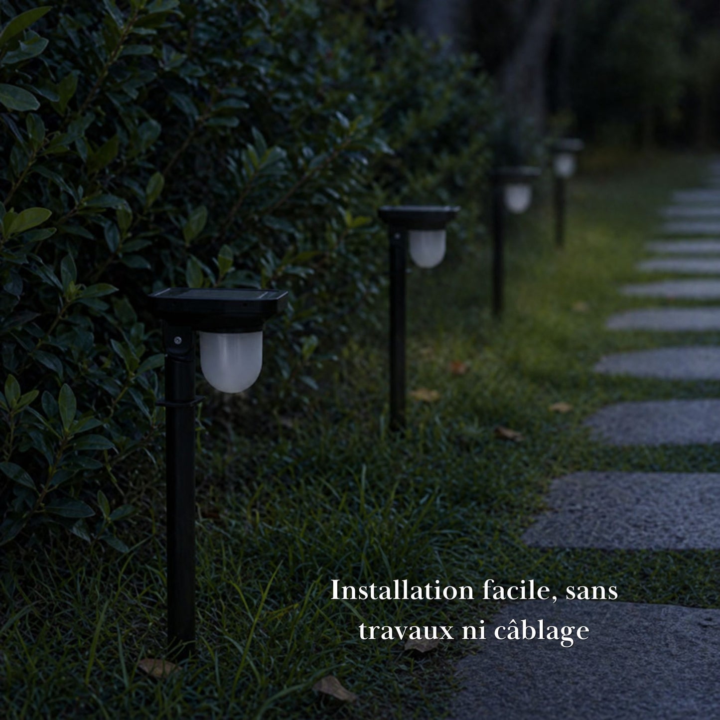Borne solaire - balisage extérieur - série balisage