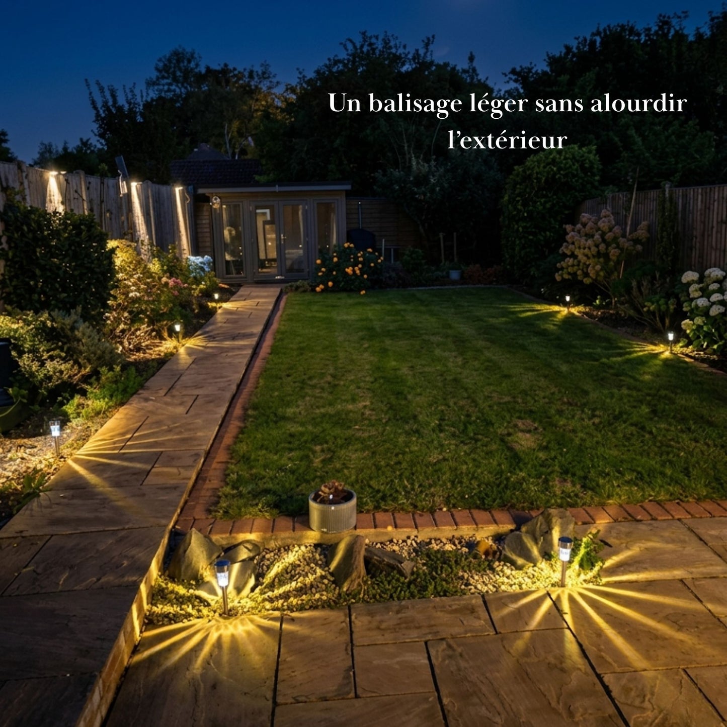 Lampes solaires de jardin - effet étoilé - série ambiance