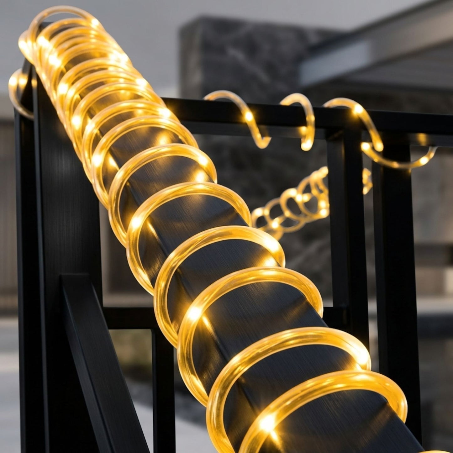 Guirlande solaire tube lumineux - éclairage décoratif extérieur - série ambiance