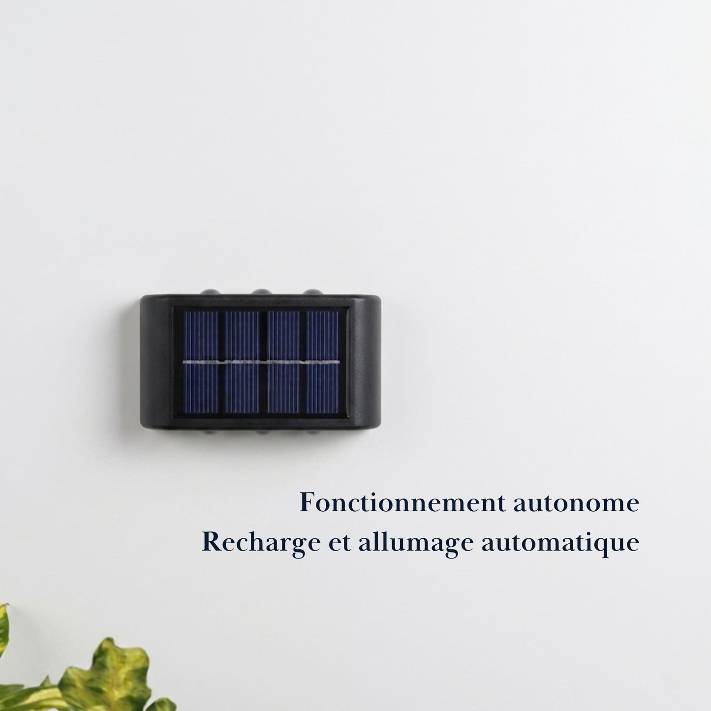 Applique murale solaire - éclairage bidirectionnel - série moderne