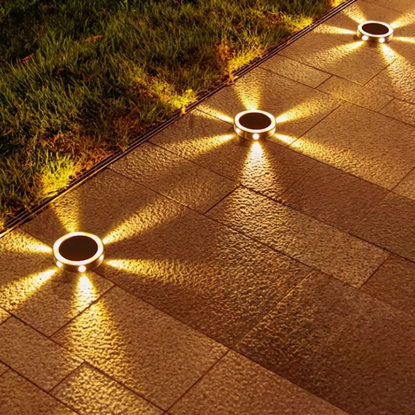 Spot solaire de sol (Lot de 4) - éclairage décoratif - série ambiance