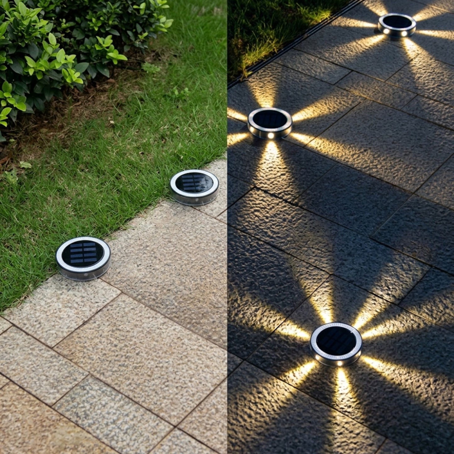 Spot solaire de sol (Lot de 4) - éclairage décoratif - série ambiance