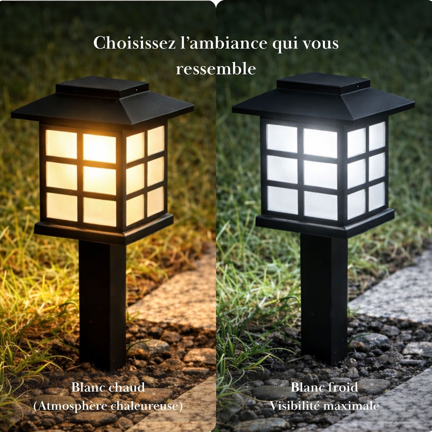 Borne solaire - Style lanterne - Série Balisage