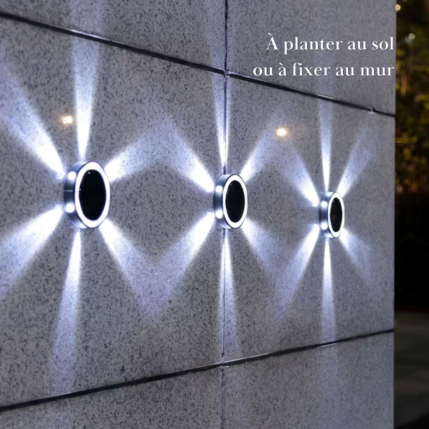 Spot solaire de sol (Lot de 4) - éclairage décoratif - série ambiance