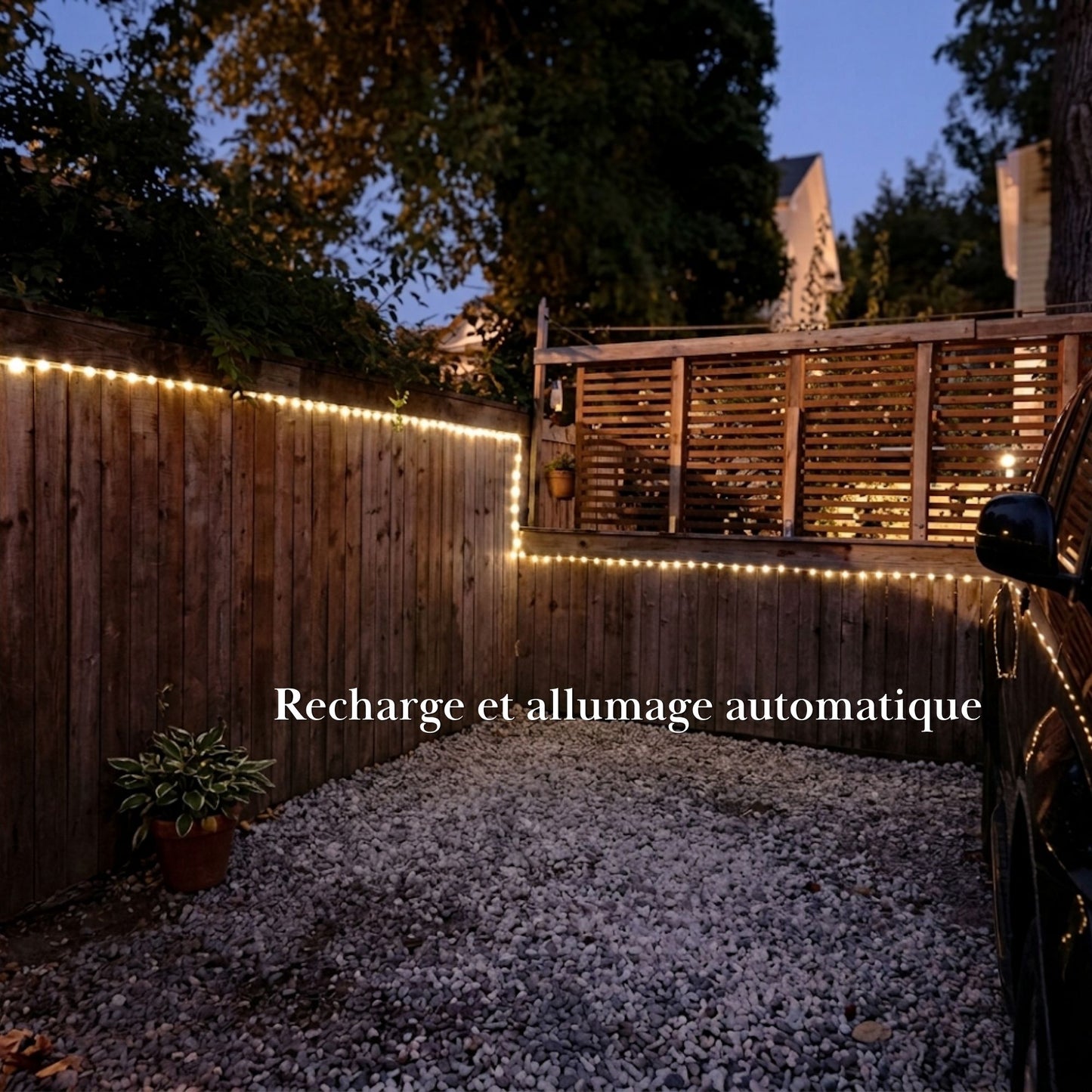 Guirlande solaire tube lumineux - éclairage décoratif extérieur - série ambiance