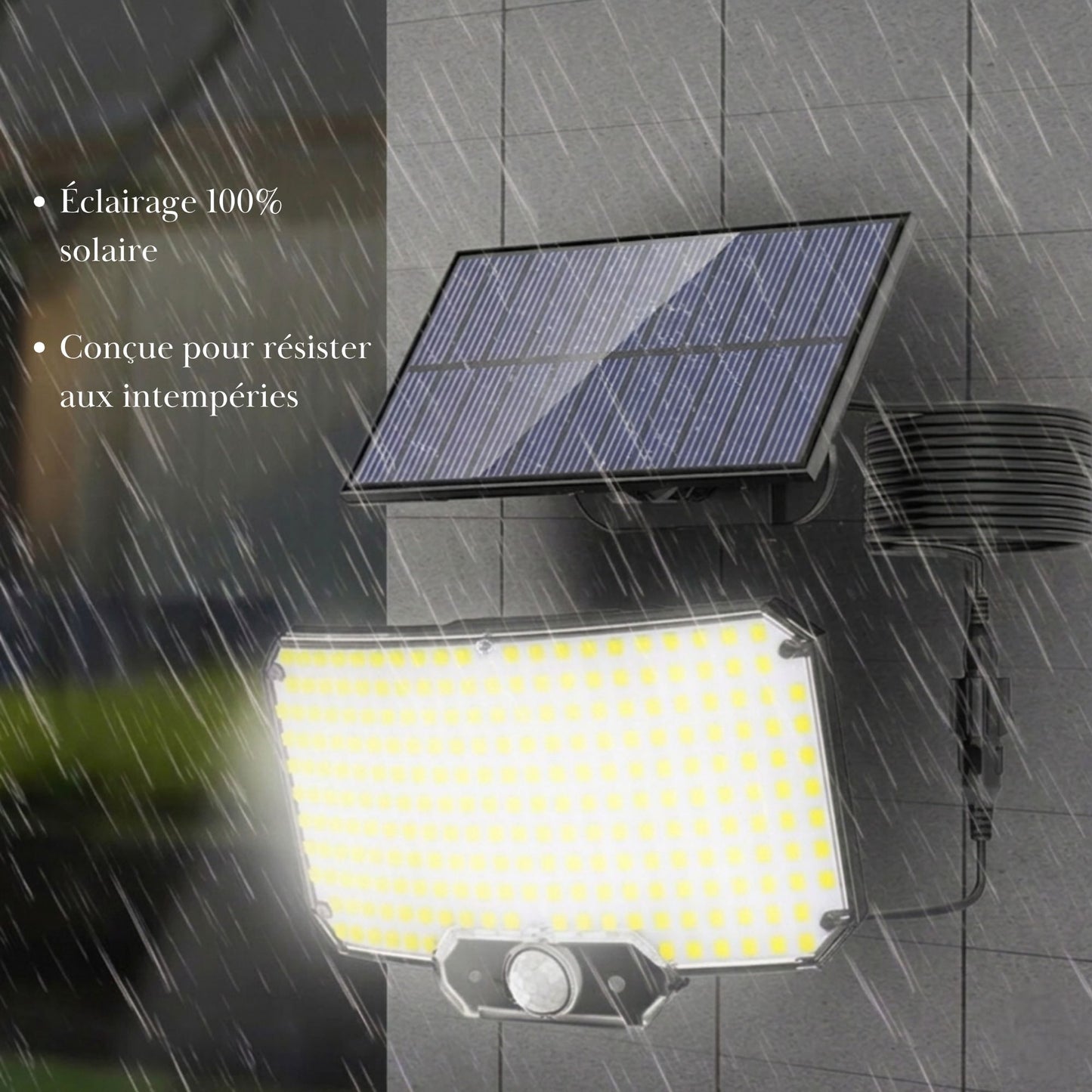 Projecteur solaire Led avec détection de mouvement - Série sécurité